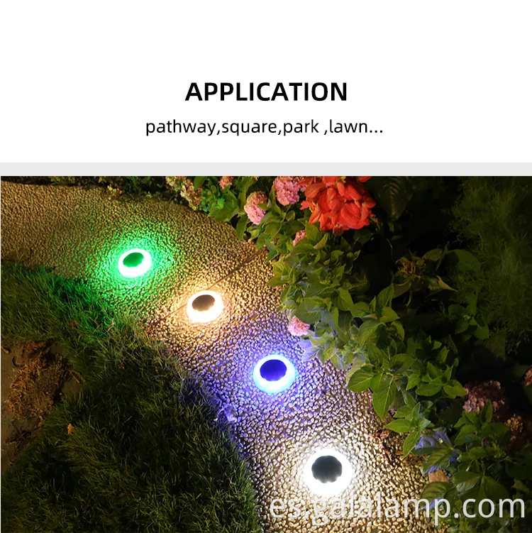 Luces de jardín solar LED ecológicas para espacios al aire libre